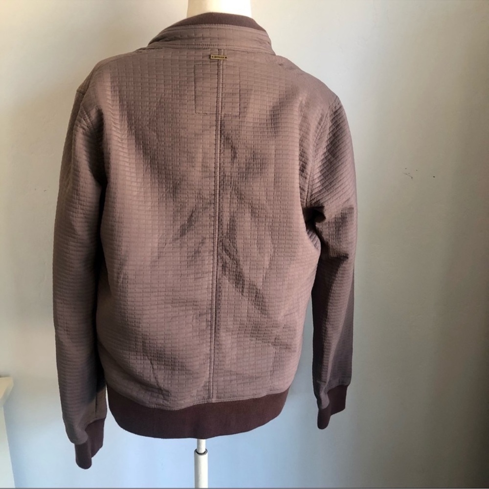 Prana Minx Volcanic Plum Bomber Jacket-Size Large
